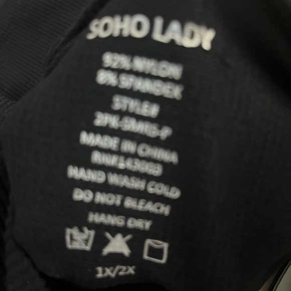 Soho Lady Plus Size Seamless Ribbed Tank Tops 2-Pack (Black & White) - Picture 4 of 6